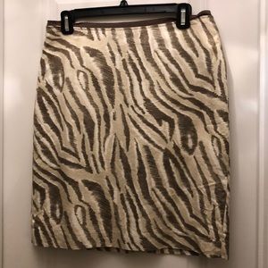 Animal print skirt